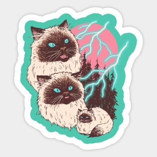 Himalightnin' Cats Sticker